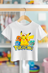 PIKACHU CHARMENDER | PREMIUM KALİTE ÇOCUK TİŞÖRTÜ